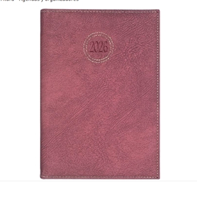 Agenda año 2027 grabación a fuego personalizada